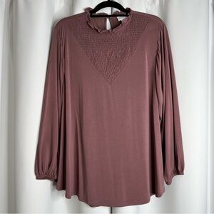 LulaRoe New Clara Top XL mauve